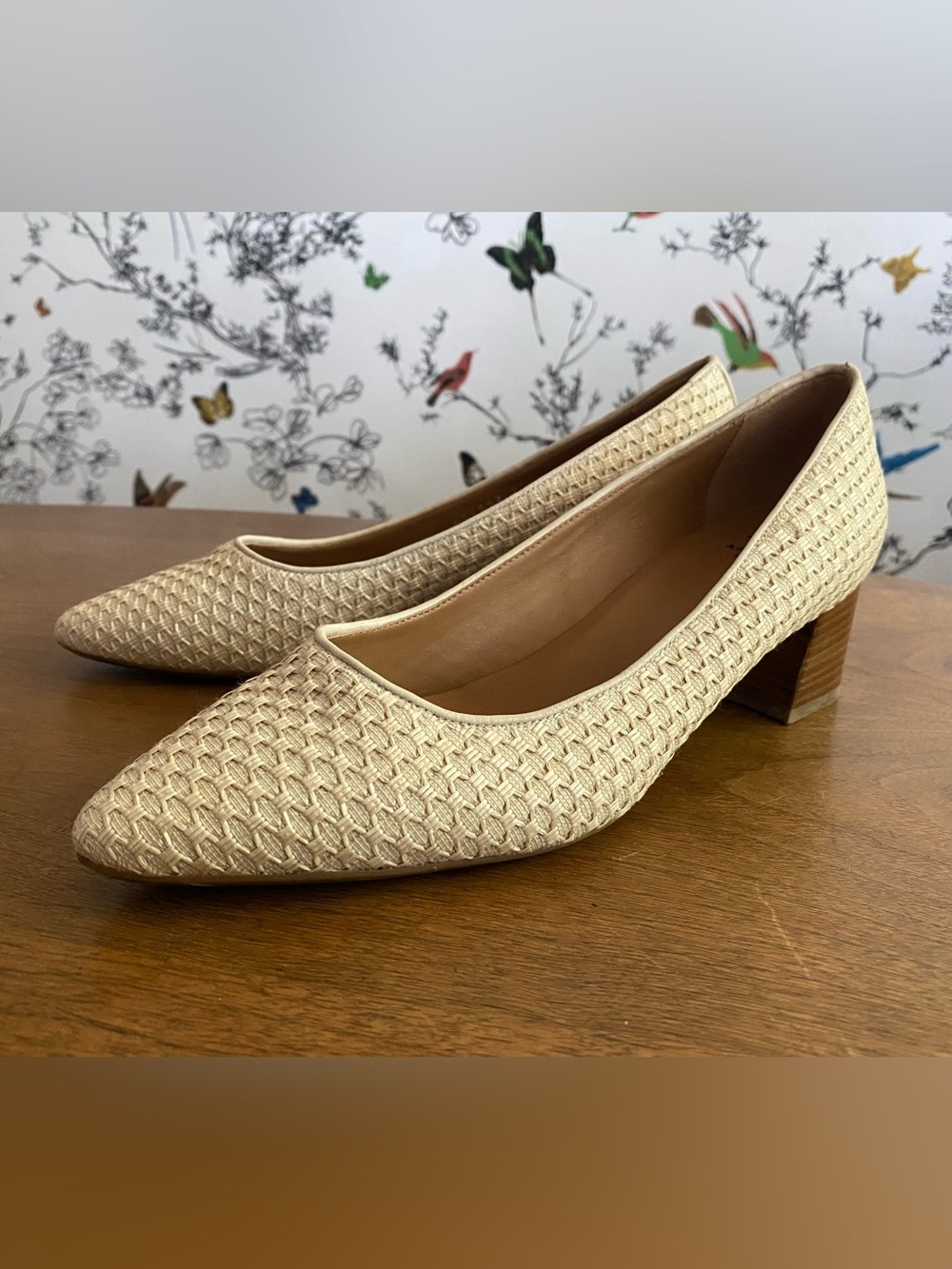 Aquatalia Raffia Pumps Size 9